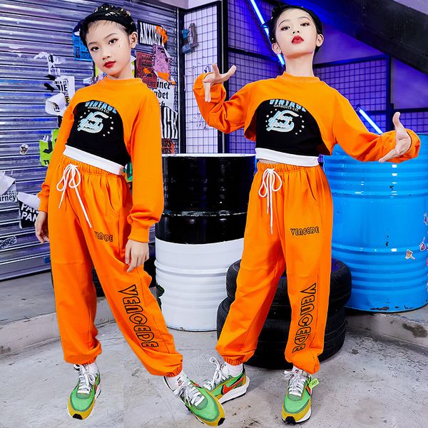 2021 girls hip hop costumes long sleeves orange suit pants street dancing practice outfits hiphop show clothing autumn, Black;red
2021 girls hip hop costumes long sleeves orange suit pants street dancing practice outfits hiphop show clothing autumn, Black;red