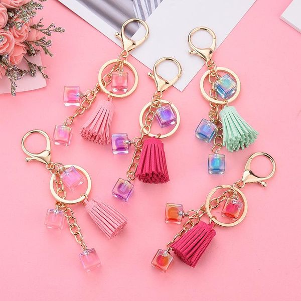 keychains women fashion bag car key rings keyring acrylic holder gold chain cute square beads leather tassel keychain pendant, Silver
keychains women fashion bag car key rings keyring acrylic holder gold chain cute square beads leather tassel keychain pendant, Silver