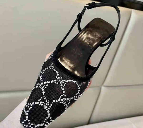 women's slingback designer-2022 sandals pump aria shoes are presented in black mesh with crystals sparkling motif back buckle
women's slingback designer-2022 sandals pump aria shoes are presented in black mesh with crystals sparkling motif back buckle