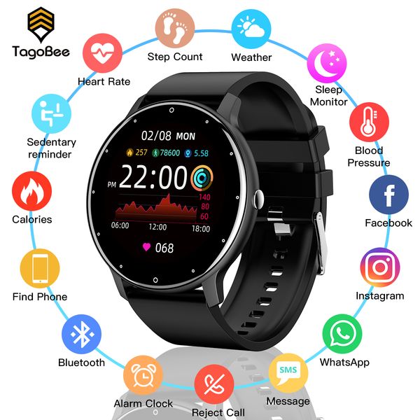 tagobee women smart watch men 2021 smartwatch android ios round screen weather forecast heart rate monitor sports ladies clockg, Slivery;brown
tagobee women smart watch men 2021 smartwatch android ios round screen weather forecast heart rate monitor sports ladies clockg, Slivery;brown