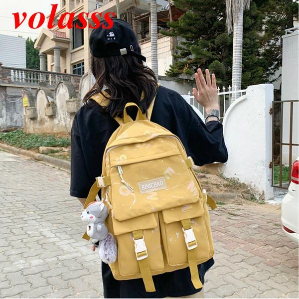 school bags volasss backpacks for teenagers girls large capacity waterproof nylon travel backpack fashion all-match women's bag
school bags volasss backpacks for teenagers girls large capacity waterproof nylon travel backpack fashion all-match women's bag