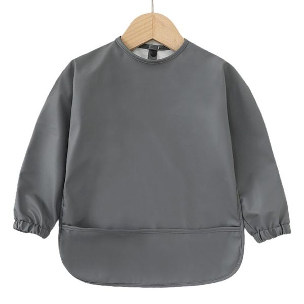 bibs & burp cloths baby long sleeve bib toddler pu waterproof smock with pocket infant feeding apron solid color cloth k1kc
bibs & burp cloths baby long sleeve bib toddler pu waterproof smock with pocket infant feeding apron solid color cloth k1kc