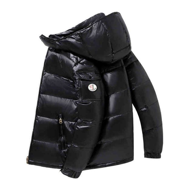 autumn new hooded casual thick and warm winter down plus size et men's autumn, Black;white 
autumn new hooded casual thick and warm winter down plus size et men's autumn, Black;white