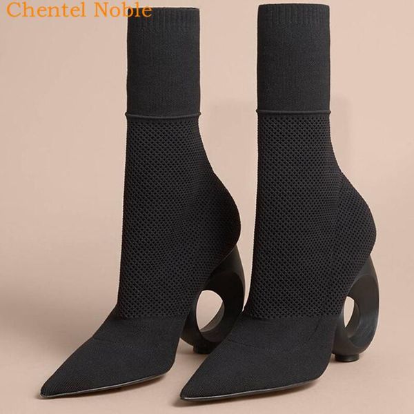 boots nude black knitted sock ankle for women round high heels pointed toe slim slip on elastic spring shoes botas mujer
boots nude black knitted sock ankle for women round high heels pointed toe slim slip on elastic spring shoes botas mujer