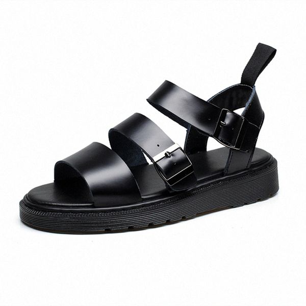 doc leather sandals women summer soft martins shoes buckle strap ladies sandalias slippers plus size women casual roman sandals sandel n3un#, Black
doc leather sandals women summer soft martins shoes buckle strap ladies sandalias slippers plus size women casual roman sandals sandel n3un#, Black