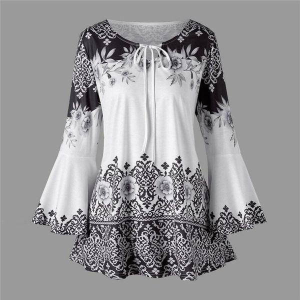 women's blouses & shirts fashion womens plus size printed flare sleeve casual daily ladies sfashion keyhole blouse #4f01, White
women's blouses & shirts fashion womens plus size printed flare sleeve casual daily ladies sfashion keyhole blouse #4f01, White
