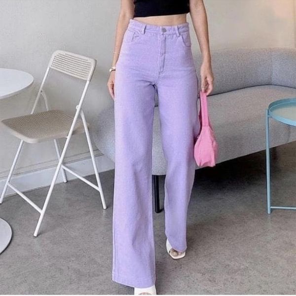wide leg straight womens jean plus size vintage solid purple high waist denim pants summer chic streetwear, Blue
wide leg straight womens jean plus size vintage solid purple high waist denim pants summer chic streetwear, Blue