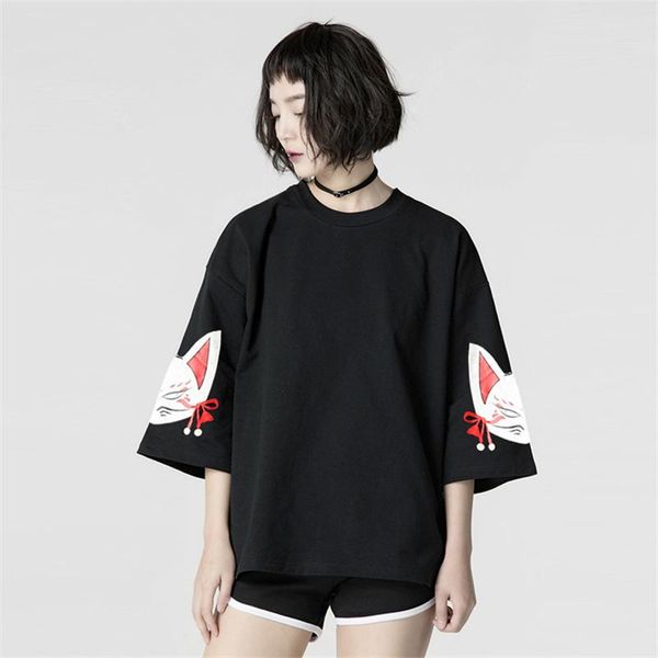 women's t-shirt 2021 summer bottoming shirt harajuku style seven-point sleeve korean of loose all matching, White
women's t-shirt 2021 summer bottoming shirt harajuku style seven-point sleeve korean of loose all matching, White