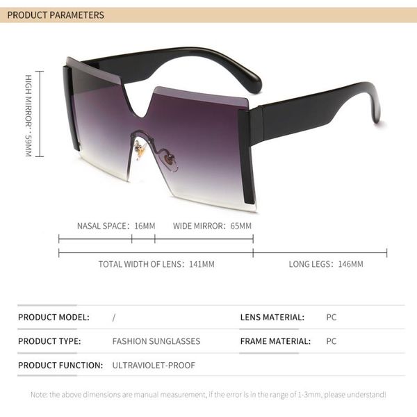 square fashion womens occhiali protective uv designer sunglasses djold 400 sun women's goggles eyewear sunglass frame luxtury glass mra, White;black
square fashion womens occhiali protective uv designer sunglasses djold 400 sun women's goggles eyewear sunglass frame luxtury glass mra, White;black