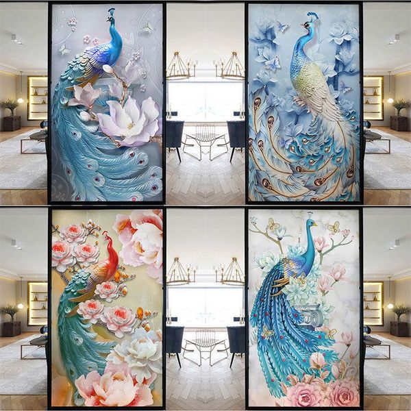window stickers peacock frosted film anti looking privacy 3dstatic glass mirror non-adhesive color decoration tint
window stickers peacock frosted film anti looking privacy 3dstatic glass mirror non-adhesive color decoration tint