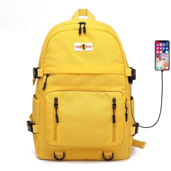 backpack fashion female college student school bag casual male street travel large capacity black nylon
backpack fashion female college student school bag casual male street travel large capacity black nylon