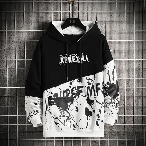 2021 new patchwork mens hoodies hoodie streetwear sweatshirt hip hop printed color block sweatshirts male fashion ont8, Black
2021 new patchwork mens hoodies hoodie streetwear sweatshirt hip hop printed color block sweatshirts male fashion ont8, Black