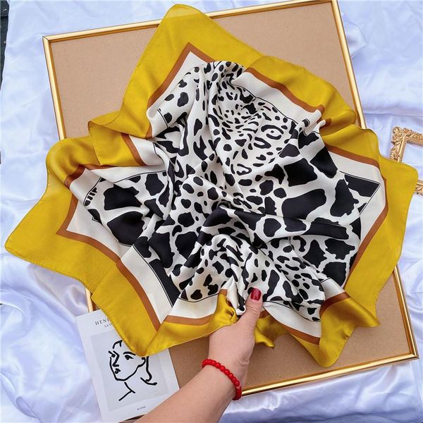 scarves 2021 silk hair scarf women leopard foulard neck wrap square kerchief soft bandana lady head brand hijab pashmina, Blue;gray
scarves 2021 silk hair scarf women leopard foulard neck wrap square kerchief soft bandana lady head brand hijab pashmina, Blue;gray