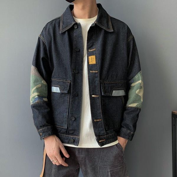 men's jackets 2021 fashion streetwear men jacket retro blue stitching size s-3xl hip hop punk coats, Black;brown
men's jackets 2021 fashion streetwear men jacket retro blue stitching size s-3xl hip hop punk coats, Black;brown