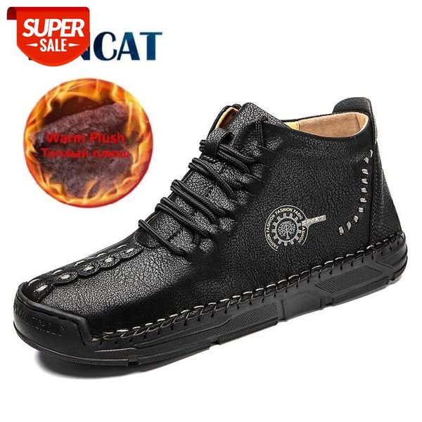 brand men's winter boots handmade leather men's ankle boots fur warm snow outdoor comfortable motorcycle #ou87
brand men's winter boots handmade leather men's ankle boots fur warm snow outdoor comfortable motorcycle #ou87