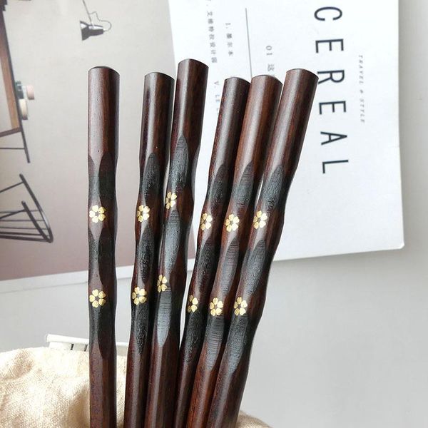 chopsticks 2 pairs creative small golden flower wooden square pointed household dining kitchen tableware
chopsticks 2 pairs creative small golden flower wooden square pointed household dining kitchen tableware