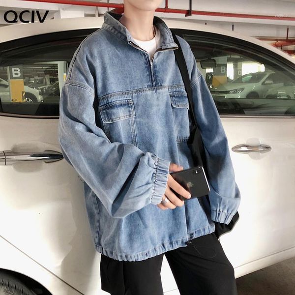 men's jackets korean style pullover denim jacket fashion retro casual mens streetwear wild loose hip-hop bomber men, Black;brown
men's jackets korean style pullover denim jacket fashion retro casual mens streetwear wild loose hip-hop bomber men, Black;brown