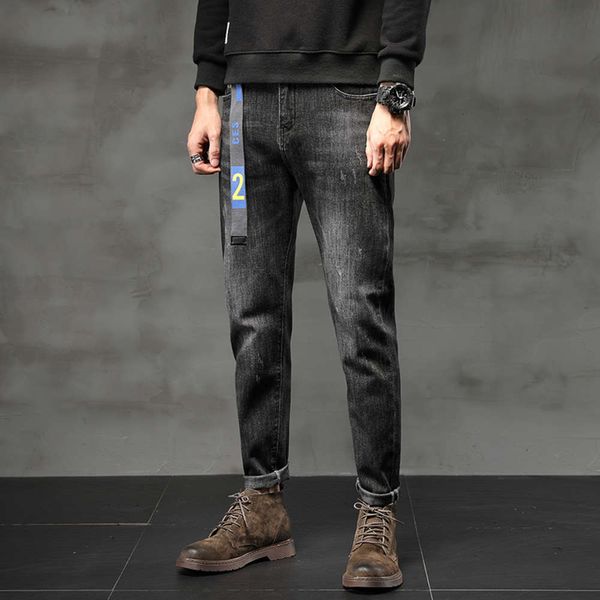 2020 fashion brand jeans men's autumn winter new korean versatile black and gray personality harlan small feet handsome pants, Blue
2020 fashion brand jeans men's autumn winter new korean versatile black and gray personality harlan small feet handsome pants, Blue