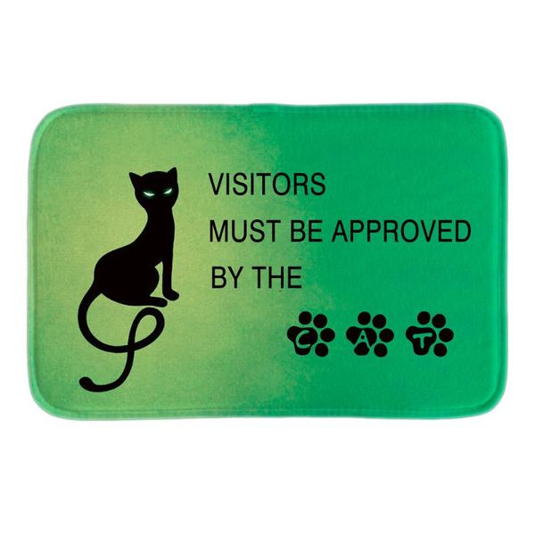 carpets visitors must be approved by the cat printed indoormat soft door mat short plush bathroom floor mats green
carpets visitors must be approved by the cat printed indoormat soft door mat short plush bathroom floor mats green