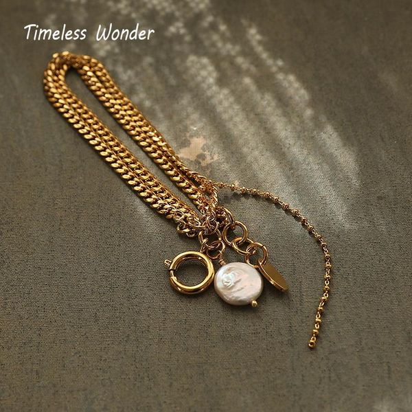 charm bracelets timeless wonder fancy baroque pearl pave chained bracelet women gothic designer sweet gift ins rare hiphop egirl emo kpop 12, Golden;silver
charm bracelets timeless wonder fancy baroque pearl pave chained bracelet women gothic designer sweet gift ins rare hiphop egirl emo kpop 12, Golden;silver