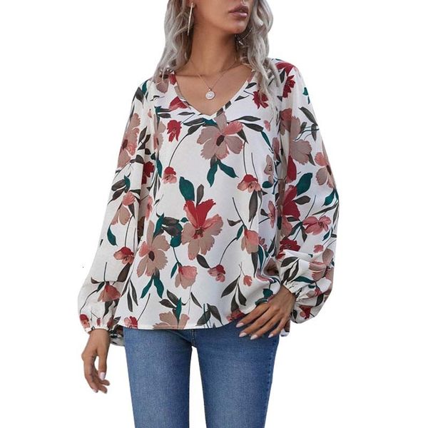 2021 new floral print blouse women autumn casual fashion v-neck long sleeve elegant office ladies shirt female plus size and blouses zw, White
2021 new floral print blouse women autumn casual fashion v-neck long sleeve elegant office ladies shirt female plus size and blouses zw, White