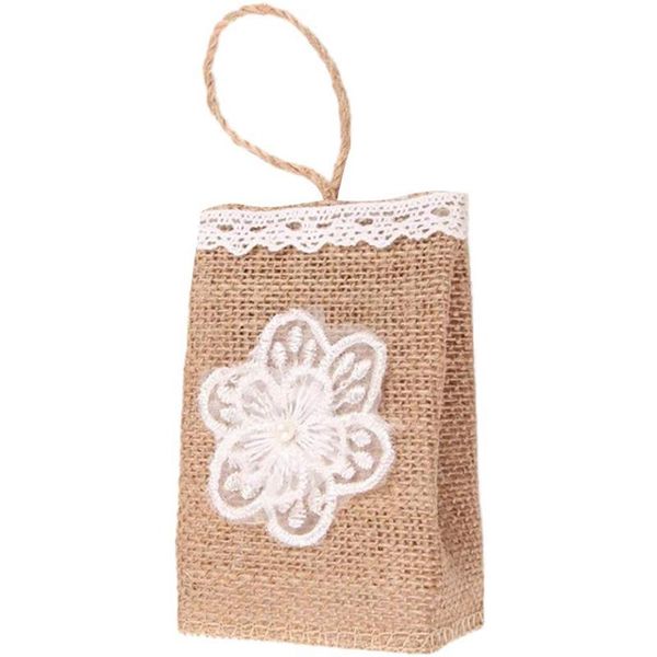 hanging baskets pack of 6 vintage lace flower jute linen chocolate candy bags burlap gift with handle wedding favors,8 x 5 12 cm
hanging baskets pack of 6 vintage lace flower jute linen chocolate candy bags burlap gift with handle wedding favors,8 x 5 12 cm