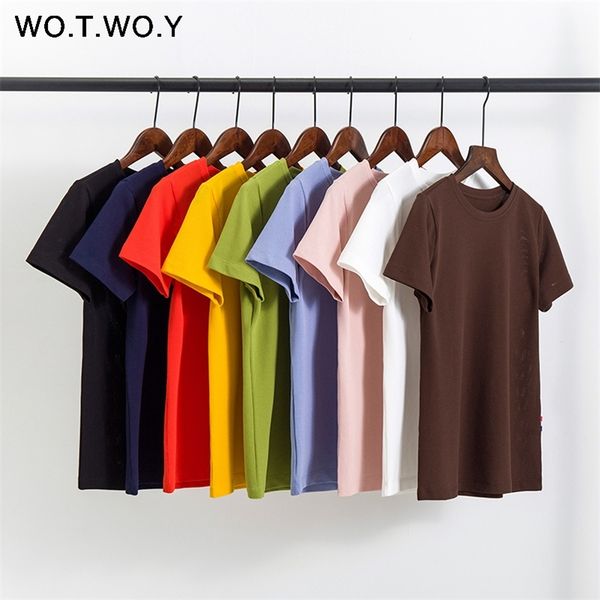 wotwoy 9 colors basic plus size cotton t-shirts women summer o-neck casual tee shirts female black harajuku 210306, White
wotwoy 9 colors basic plus size cotton t-shirts women summer o-neck casual tee shirts female black harajuku 210306, White