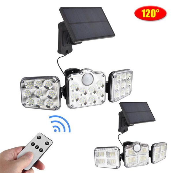 solar lamps 122 138 led lights motion sensor wall lamp 3 head 120° wide angle illumination waterproof remote outdoor street
solar lamps 122 138 led lights motion sensor wall lamp 3 head 120° wide angle illumination waterproof remote outdoor street