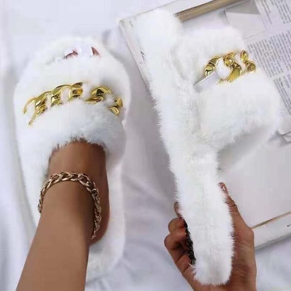 slippers 2021 women home thick-soled metal chain one-word female plus size plush sandals and wild, Black
slippers 2021 women home thick-soled metal chain one-word female plus size plush sandals and wild, Black