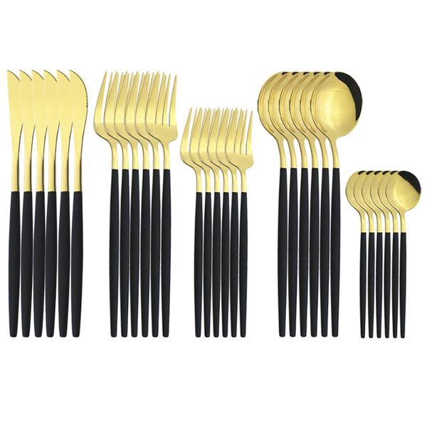 flatware sets 30pcs black gold cutlery set knife fork spoon dinnerware stainless steel silverware party kitchen tableware
flatware sets 30pcs black gold cutlery set knife fork spoon dinnerware stainless steel silverware party kitchen tableware