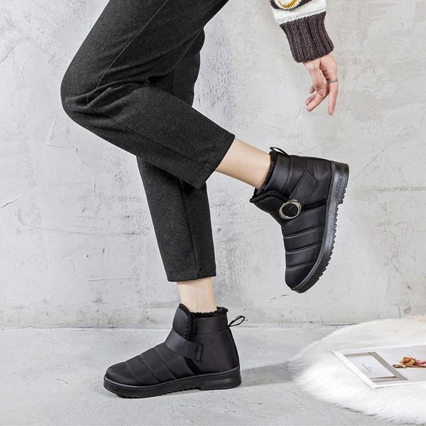boots women snow winter ladies shoes hook loop female platform slip on keep warm comfortable casual woman ankle, Black
boots women snow winter ladies shoes hook loop female platform slip on keep warm comfortable casual woman ankle, Black