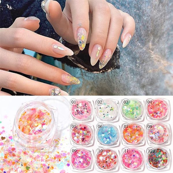 nail glitter 1 box flakes sequins pink purple star butterfly holographic powder for nails art decorations manicure paillettes, Silver;gold
nail glitter 1 box flakes sequins pink purple star butterfly holographic powder for nails art decorations manicure paillettes, Silver;gold