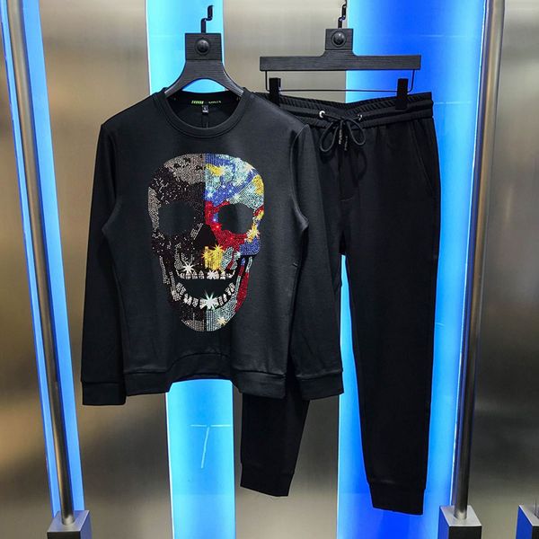 men's tracksuits autumn and winter men's track suit, loose drill pants, hoodie camouflage skull, defines sweatshirt. j5ez, Gray
men's tracksuits autumn and winter men's track suit, loose drill pants, hoodie camouflage skull, defines sweatshirt. j5ez, Gray