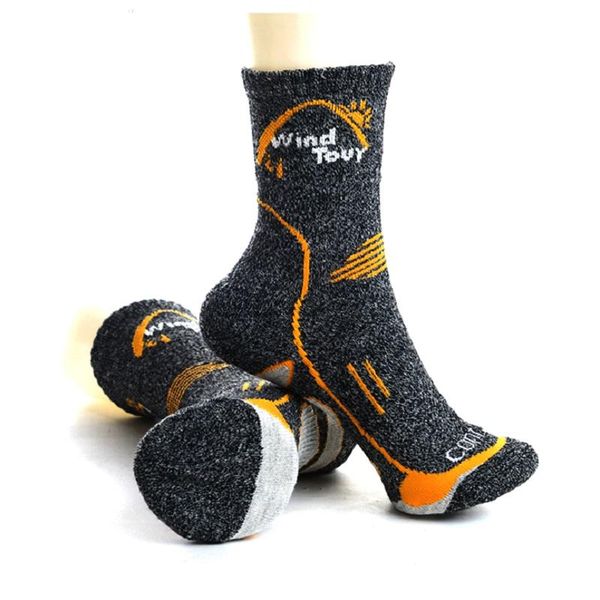 men's socks outdoor coolmax hiking thermal warm comfortable breathable camping 2 pair/lot, Black
men's socks outdoor coolmax hiking thermal warm comfortable breathable camping 2 pair/lot, Black