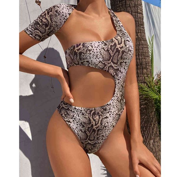 women's swimwear hollow out women snakeskin print swimsuit female short sleeve bathing suits beach wear swimming q, White;black
women's swimwear hollow out women snakeskin print swimsuit female short sleeve bathing suits beach wear swimming q, White;black