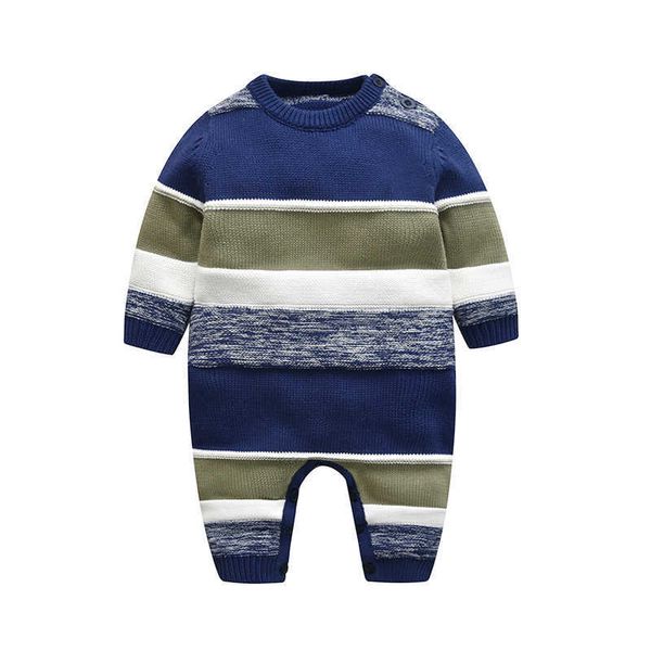 new fashion winter baby clothes long sleeve striped knitted sweater baby boy girl romper g1026, Blue
new fashion winter baby clothes long sleeve striped knitted sweater baby boy girl romper g1026, Blue