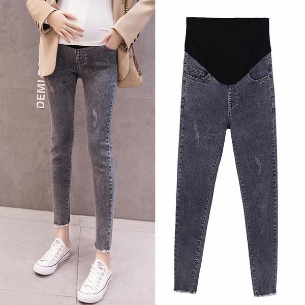 spring stretch denim maternity skinny jeans elastic waist belly pencil pants for pregnant women pregnancy trousers, White
spring stretch denim maternity skinny jeans elastic waist belly pencil pants for pregnant women pregnancy trousers, White