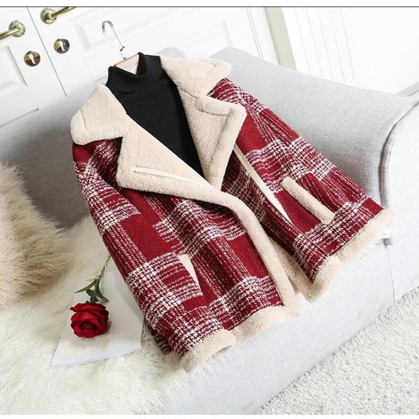 women's wool & blends 2021 women plaid woolen fleece jacket winter short coat vintage coats for black and white oversized korean
women's wool & blends 2021 women plaid woolen fleece jacket winter short coat vintage coats for black and white oversized korean