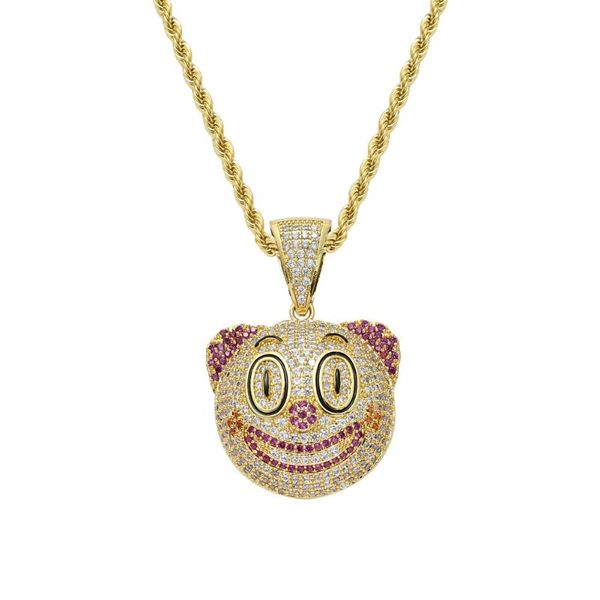 pendant necklaces clown round face necklace gold silver color charm copper inlay cubic zirconia men women hip hop rock jewelry
pendant necklaces clown round face necklace gold silver color charm copper inlay cubic zirconia men women hip hop rock jewelry