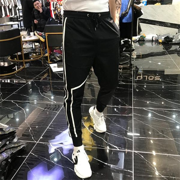men's pants cotton fashion slim leisure fitness stretch quick-drying selling sweatpants, Black
men's pants cotton fashion slim leisure fitness stretch quick-drying selling sweatpants, Black