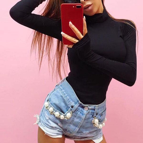 women's jumpsuits & rompers skinny bodysuit solid long sleeve tee bodysuits turtleneck mid waist autumn casual for women 2021 workwear, Black;white
women's jumpsuits & rompers skinny bodysuit solid long sleeve tee bodysuits turtleneck mid waist autumn casual for women 2021 workwear, Black;white