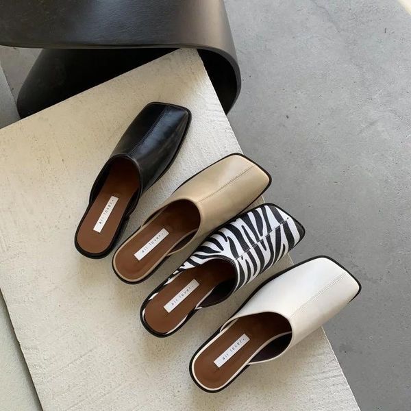 slippers spring summer fashion women's lazy toe slipper zebra pattern low outdoor muller sandals ladies square head slides women shoe, Black
slippers spring summer fashion women's lazy toe slipper zebra pattern low outdoor muller sandals ladies square head slides women shoe, Black
