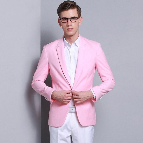 men's suits & blazers fashion tailor made pink blazer slim fit groomsmen tuxedo for wedding dress party male clothing (jacket+p, White;black
men's suits & blazers fashion tailor made pink blazer slim fit groomsmen tuxedo for wedding dress party male clothing (jacket+p, White;black