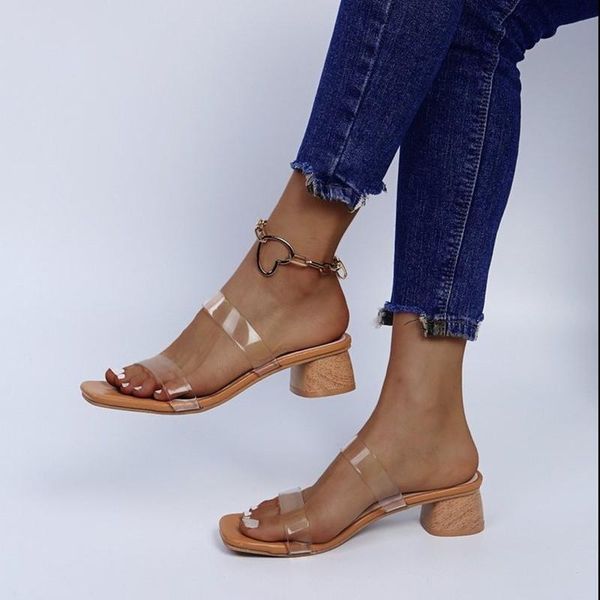 slippers female shoes women's sandals 2021 pvc crystal heel transparent women clear high heels summer pumps, Black
slippers female shoes women's sandals 2021 pvc crystal heel transparent women clear high heels summer pumps, Black