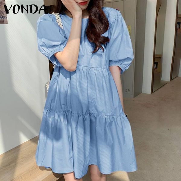 party dresses women dress casual short sleeve plain 2021 vonda bohemian beach vestidos summer sundress robe femme, White;black
party dresses women dress casual short sleeve plain 2021 vonda bohemian beach vestidos summer sundress robe femme, White;black