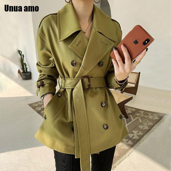 unua amo spring windbreaker women short double-breasted classic trench 2021 fashion plue size casual women's coat, Tan;black
unua amo spring windbreaker women short double-breasted classic trench 2021 fashion plue size casual women's coat, Tan;black