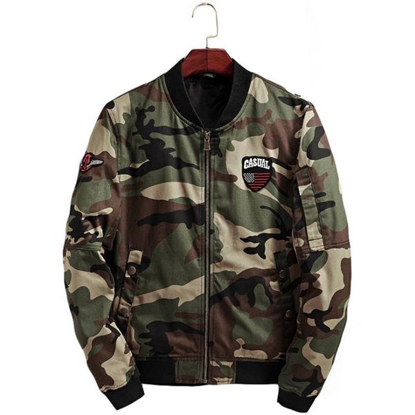 men's jackets est camouflage military jacket men casual embroidery bomber slim fit army green male outerwear casaco masculino, Black;brown
men's jackets est camouflage military jacket men casual embroidery bomber slim fit army green male outerwear casaco masculino, Black;brown