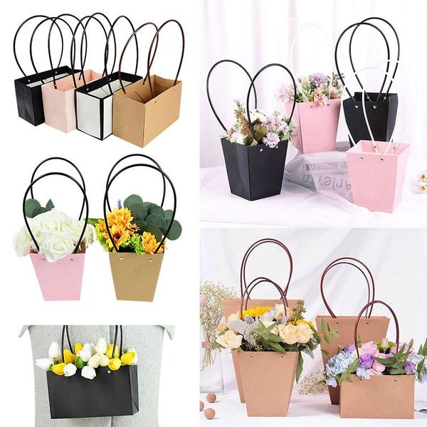 kraft paper flower box waterproof paper handbag portable handy gift bag for wedding party favor decor rose gift box packaging
kraft paper flower box waterproof paper handbag portable handy gift bag for wedding party favor decor rose gift box packaging