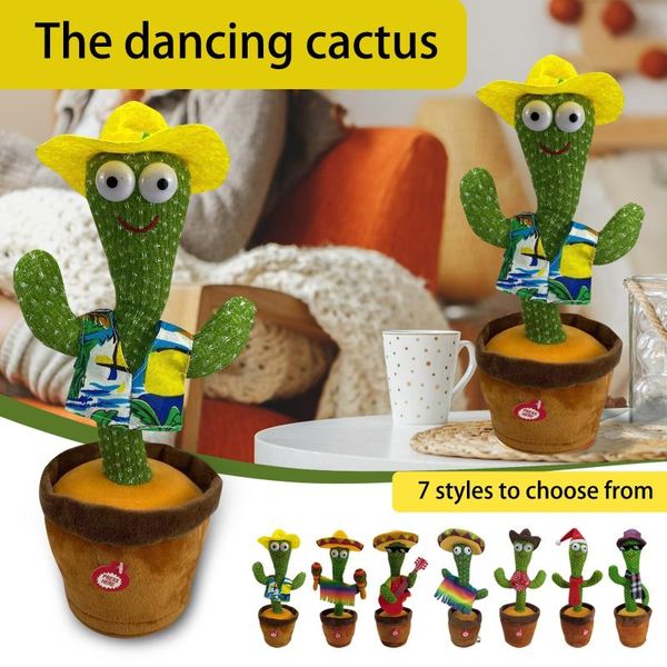 party favor dancing cactus with music, the twisting plush home decorations lovely talking toy doll kids
party favor dancing cactus with music, the twisting plush home decorations lovely talking toy doll kids