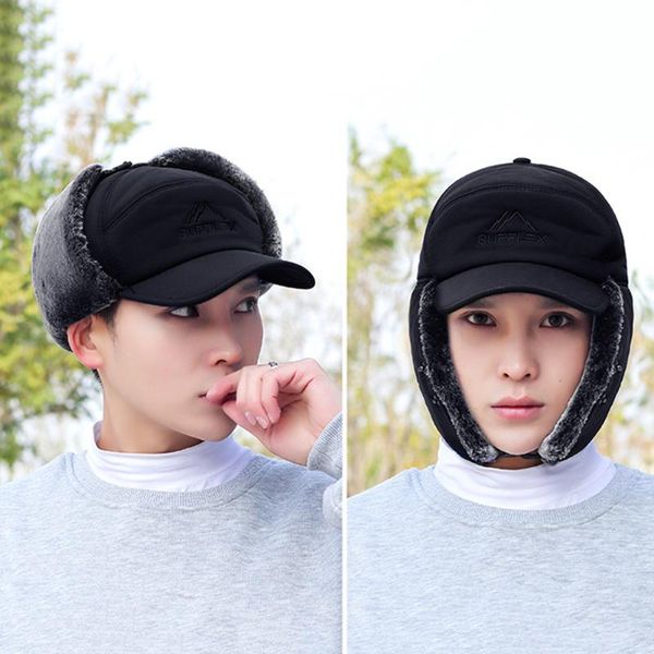 cycling caps & masks winter thermal bomber hats men women fashion ear protection face windproof ski cap velvet thicken couple earflap hat, Black
cycling caps & masks winter thermal bomber hats men women fashion ear protection face windproof ski cap velvet thicken couple earflap hat, Black